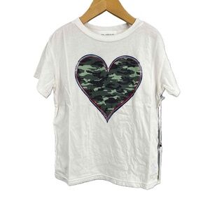 Sol Angeles Kids‎ Tee Camouflage Heart Graphic T-shirt Size 6 New